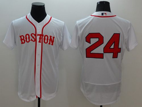 Red Sox #24 David Price White Flexbase Authentic Collection Alternate Home Stitched MLB Jersey - Click Image to Close